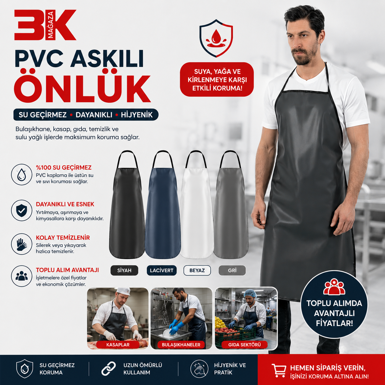 BULAŞIKCI ÖNLÜĞÜ - BEYAZ